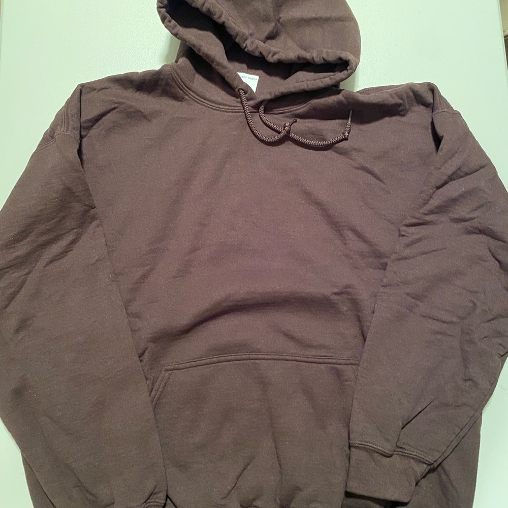 Gildan Men's Chocolate Brown Hoodie